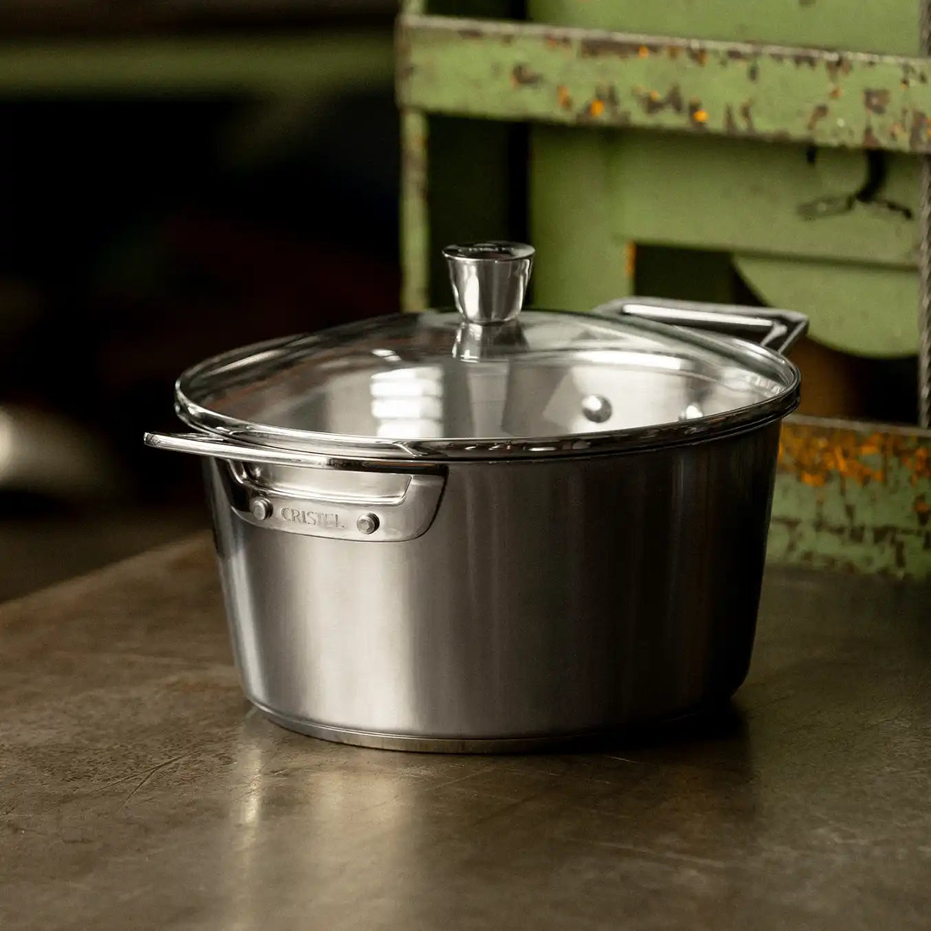 Stewpot with lid by CRISTEL USA