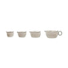 Stoneware Measuring Cups – Set of 4, Neutral Glaze