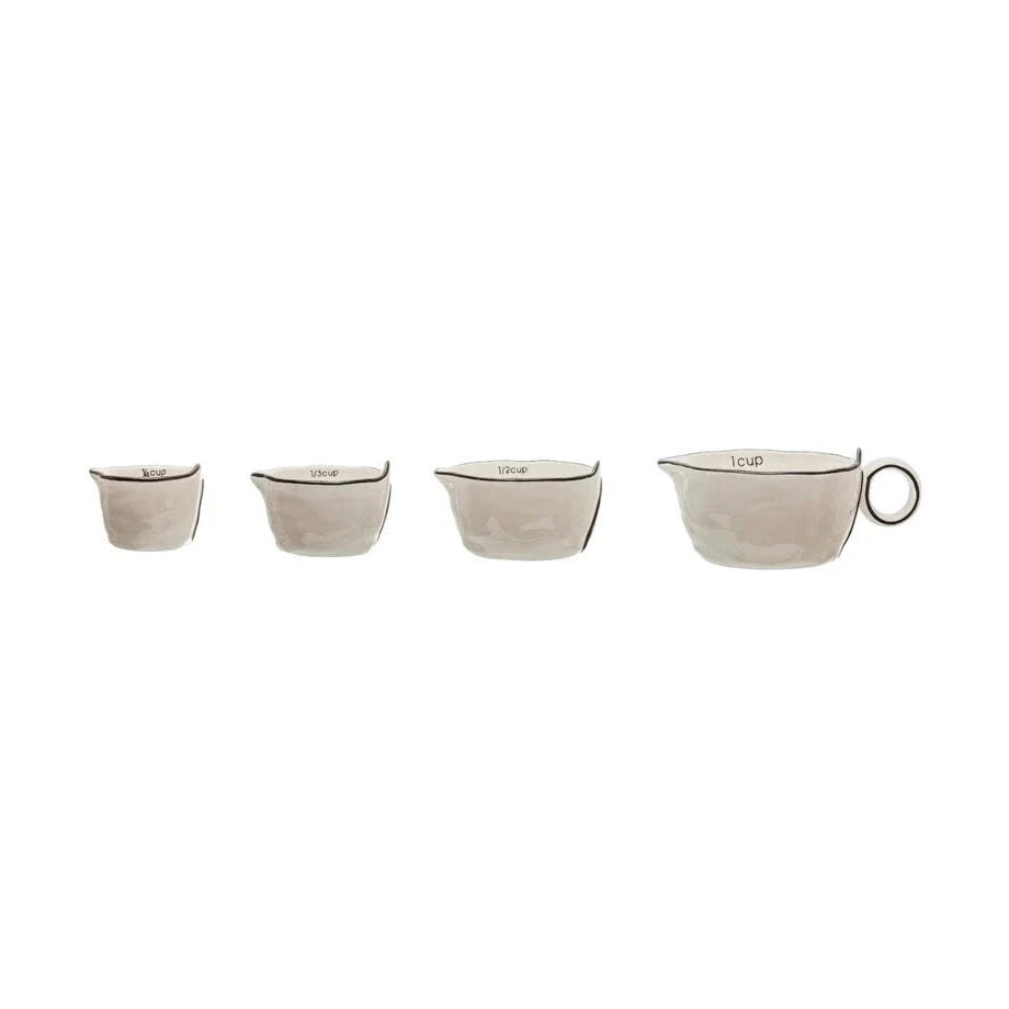 Stoneware Measuring Cups – Set of 4, Neutral Glaze