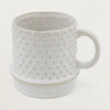 Stoneware Mug with Hobnail Pattern