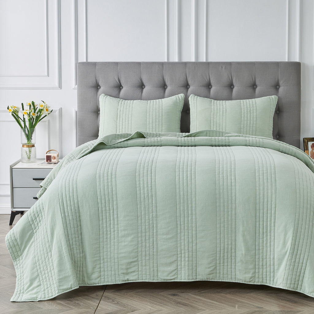 Stonewashed Cotton Quilt Set by Mélange Home