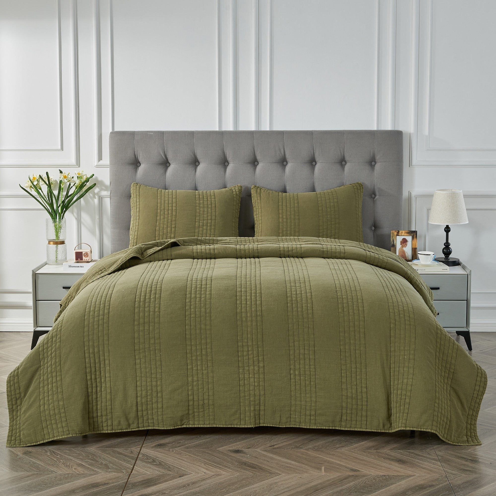 Stonewashed Cotton Quilt Set by Mélange Home