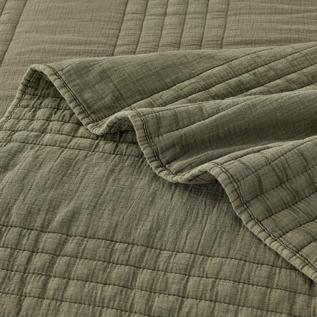 Stonewashed Cotton Quilt Set by Mélange Home