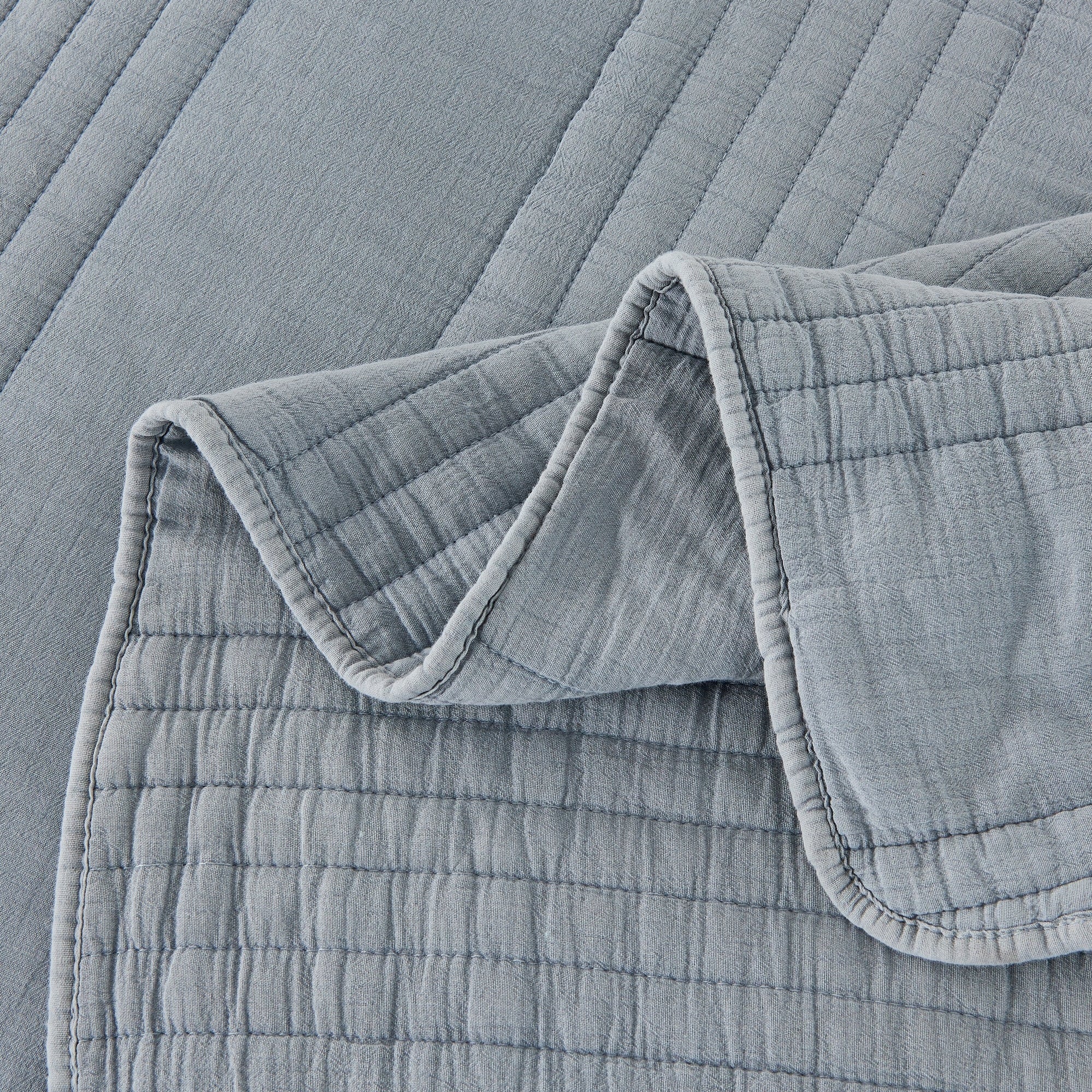 Stonewashed Cotton Quilt Set by Mélange Home