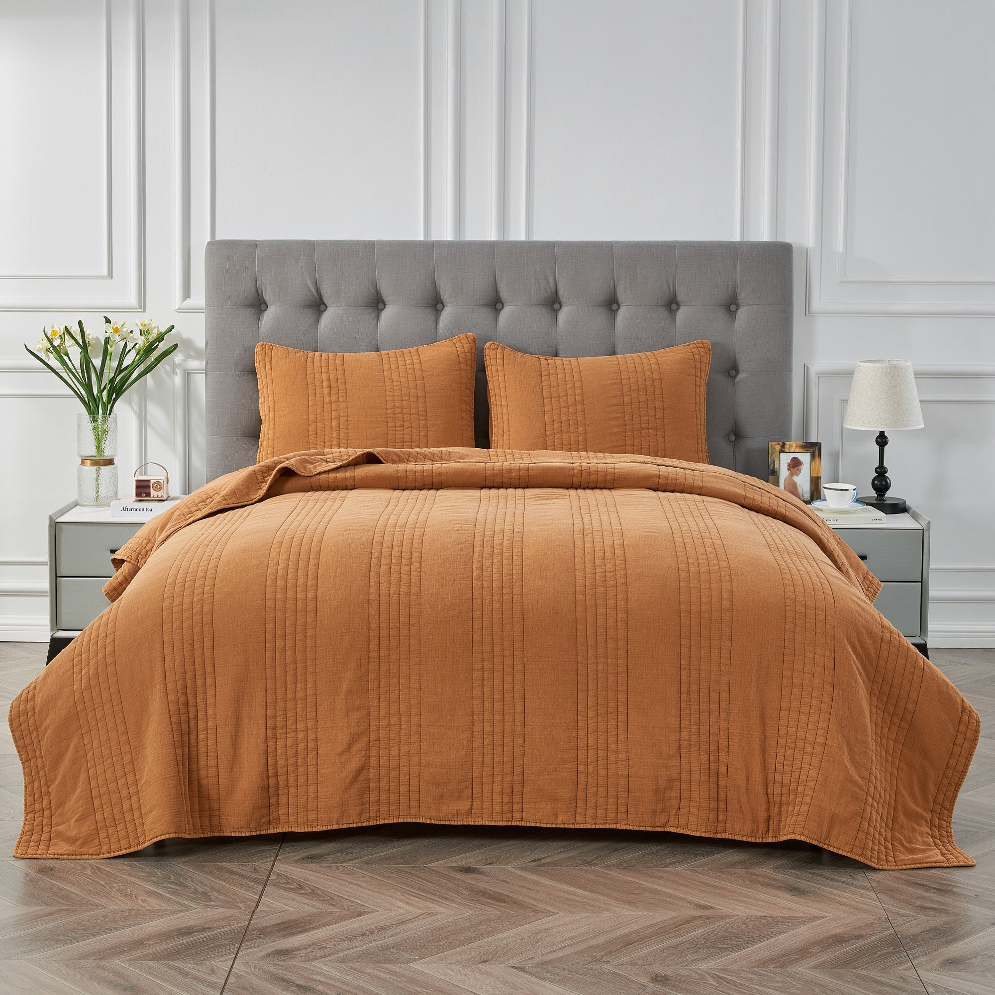 Stonewashed Cotton Quilt Set by Mélange Home