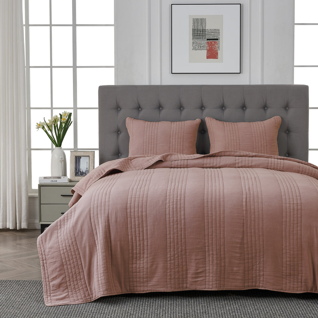Stonewashed Cotton Quilt Set by Mélange Home