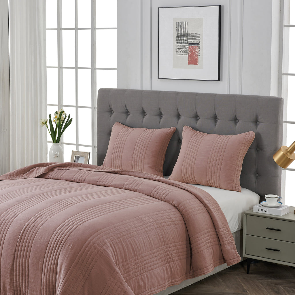 Stonewashed Cotton Quilt Set by Mélange Home