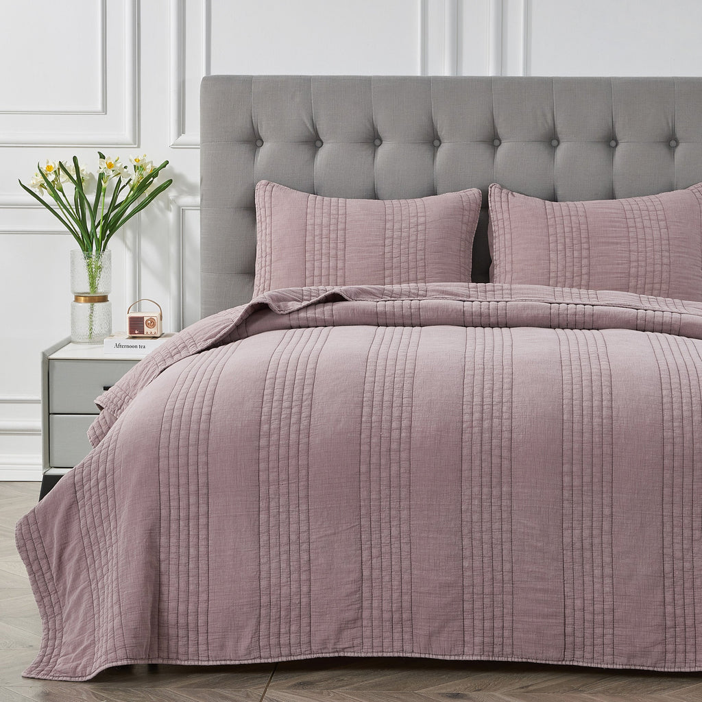 Stonewashed Cotton Quilt Set by Mélange Home