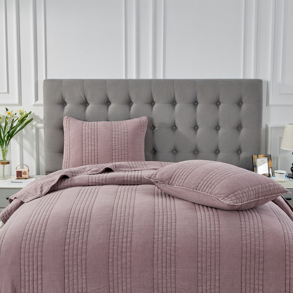 Stonewashed Cotton Quilt Set by Mélange Home