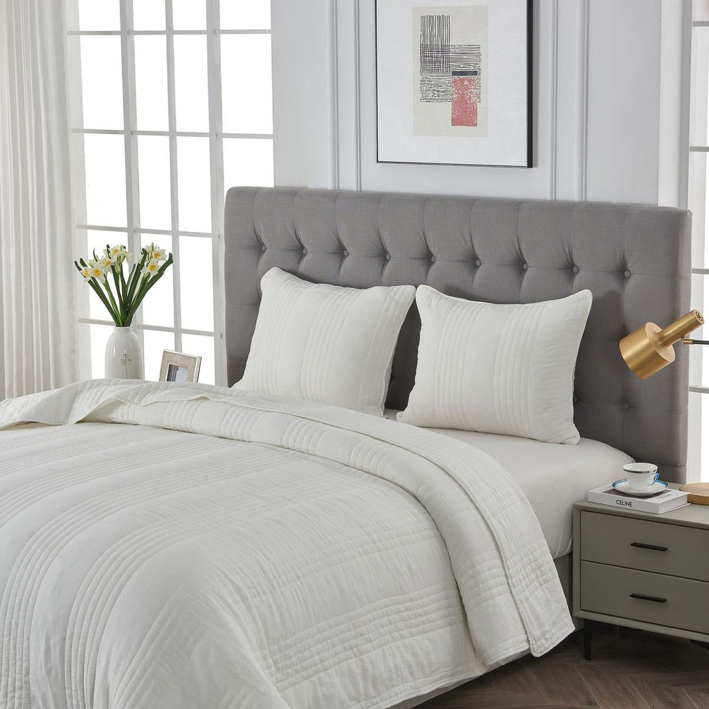 Stonewashed Cotton Quilt Set by Mélange Home