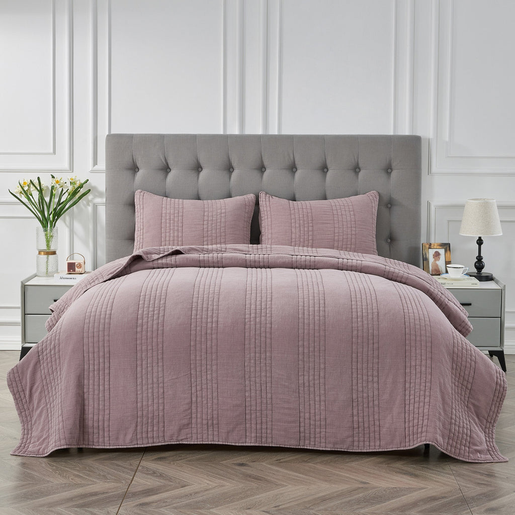 Stonewashed Cotton Quilt Set by Mélange Home