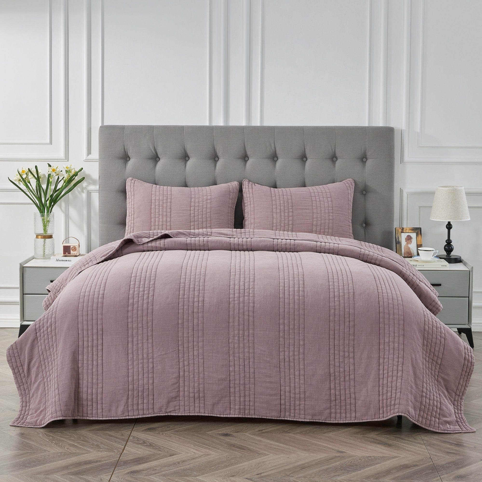 Stonewashed Cotton Quilt Set by Mélange Home