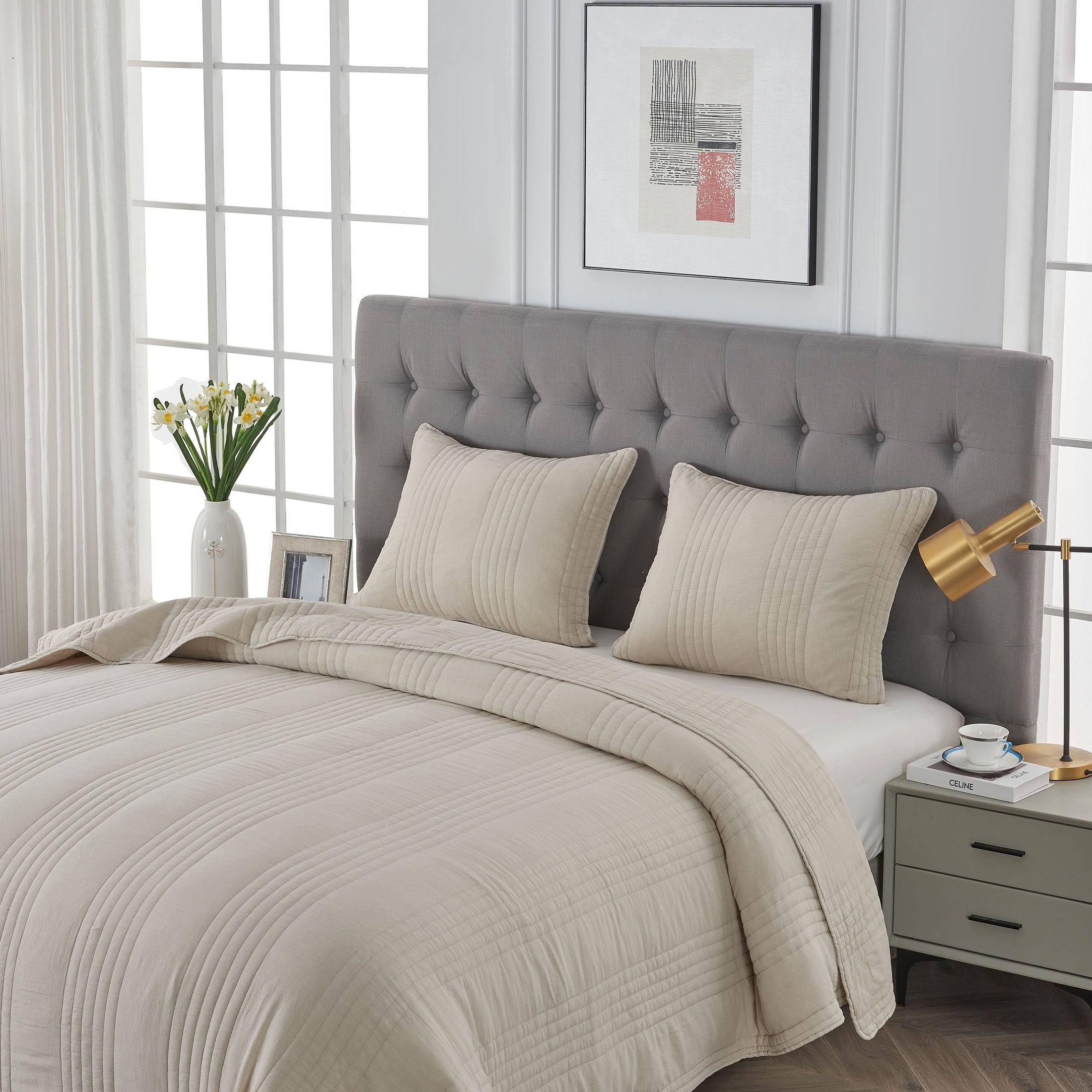 Stonewashed Cotton Quilt Set by Mélange Home