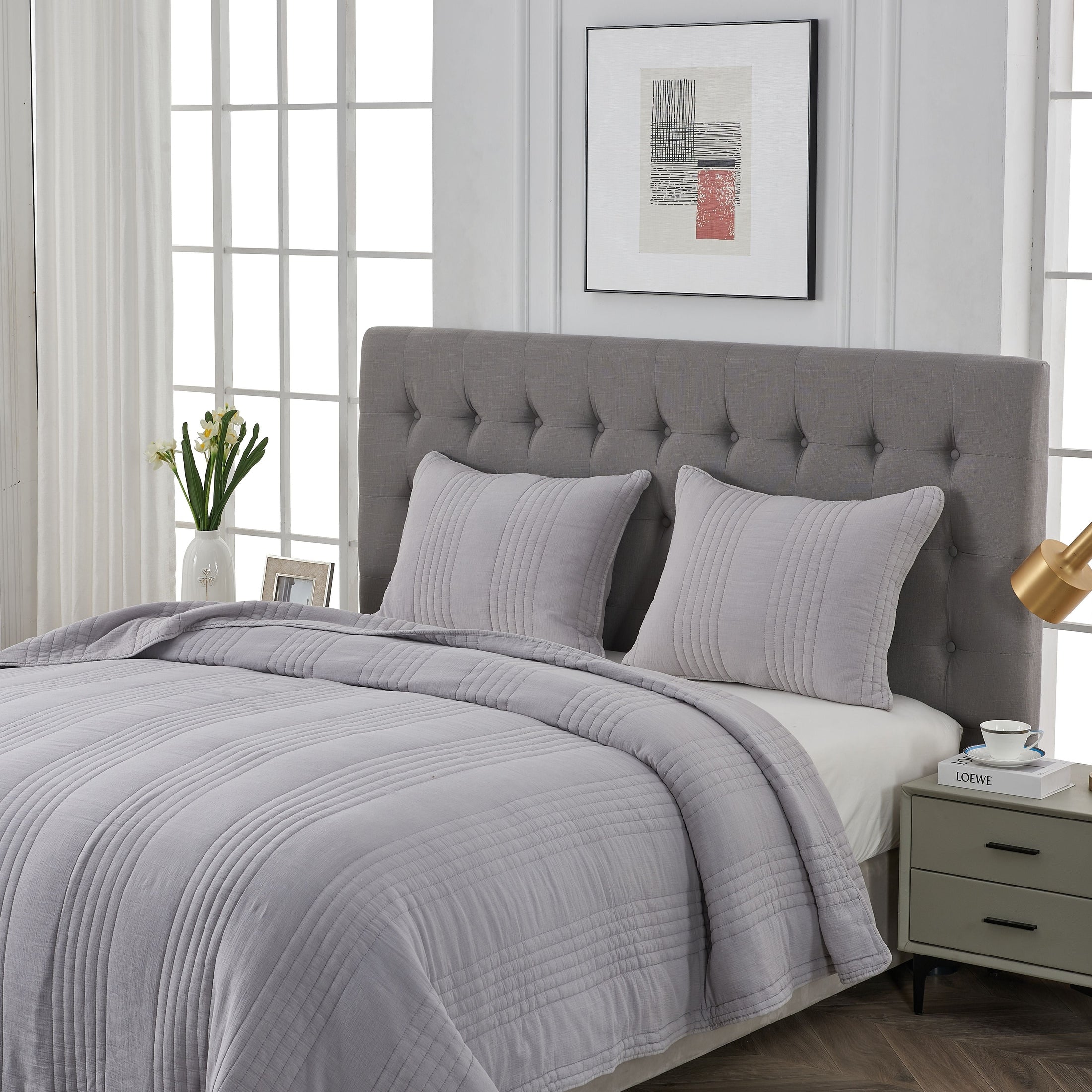 Stonewashed Cotton Quilt Set by Mélange Home