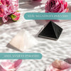 Stress Soothing Shungite Selenite Pyramids | Conscious Items