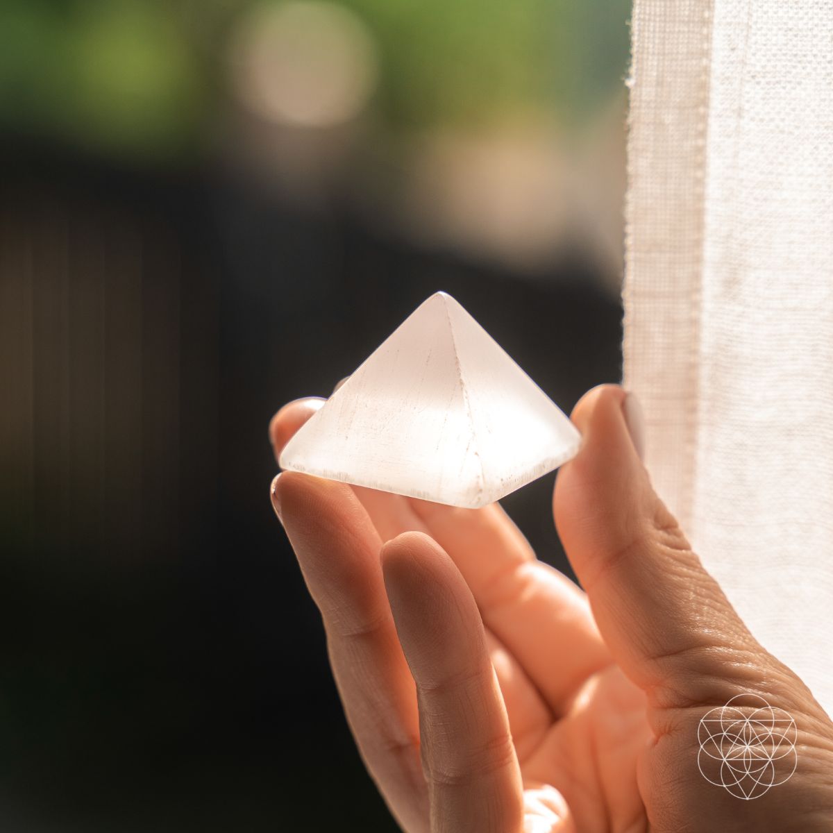 Stress Soothing Shungite Selenite Pyramids | Conscious Items