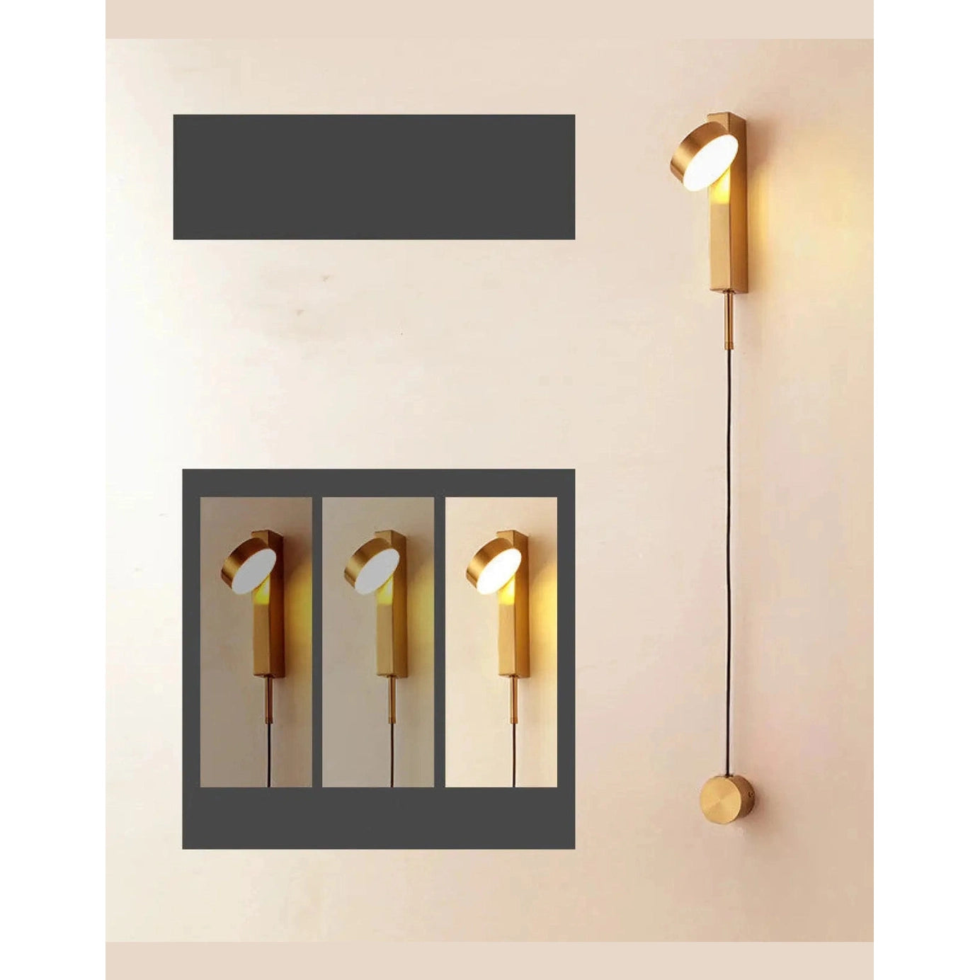 Stylish Wall Lamp for Bedroom with LED Rotating Design
