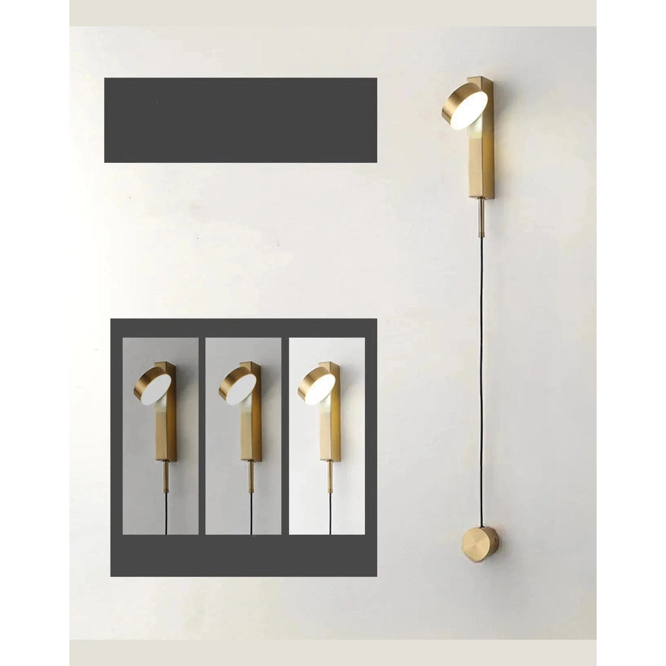 Stylish Wall Lamp for Bedroom with LED Rotating Design