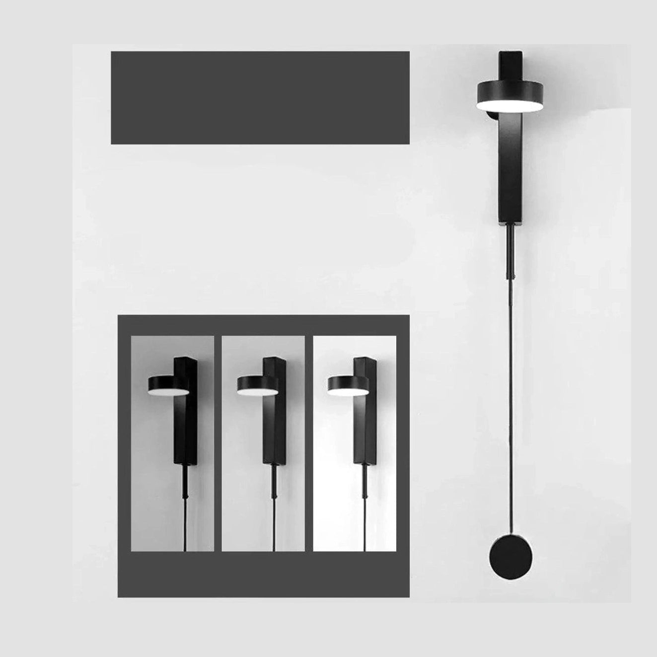 Stylish Wall Lamp for Bedroom with LED Rotating Design