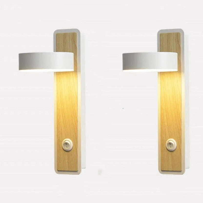 Stylish Wall Lamp for Bedroom with LED Rotating Design