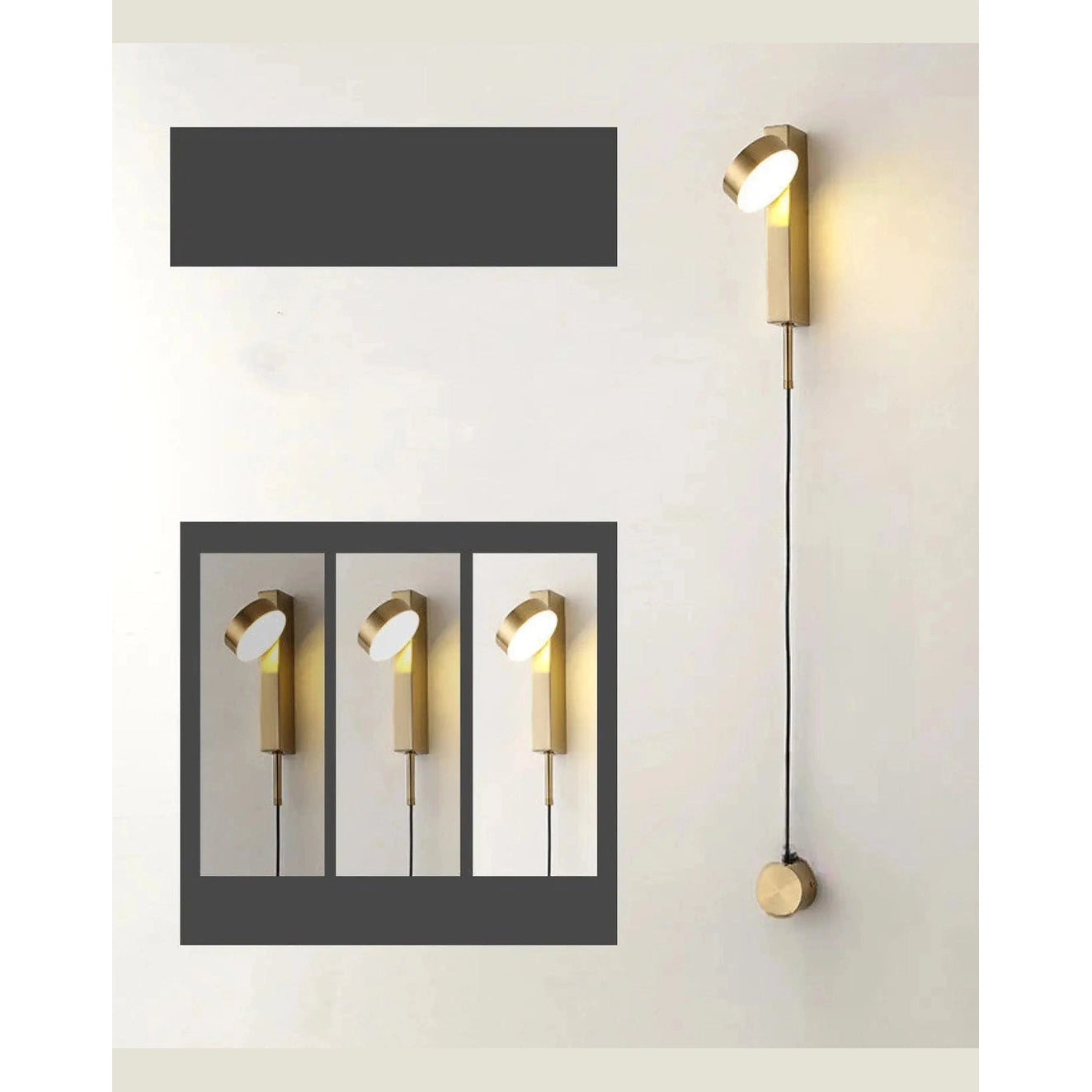 Stylish Wall Lamp for Bedroom with LED Rotating Design