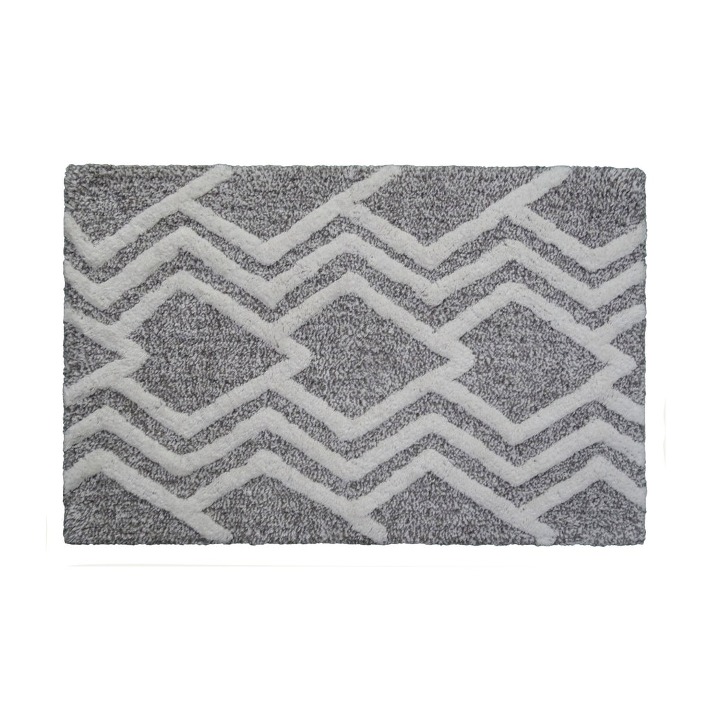Superabsorbent Cotton Bath Rug Geometric | Vibhsa