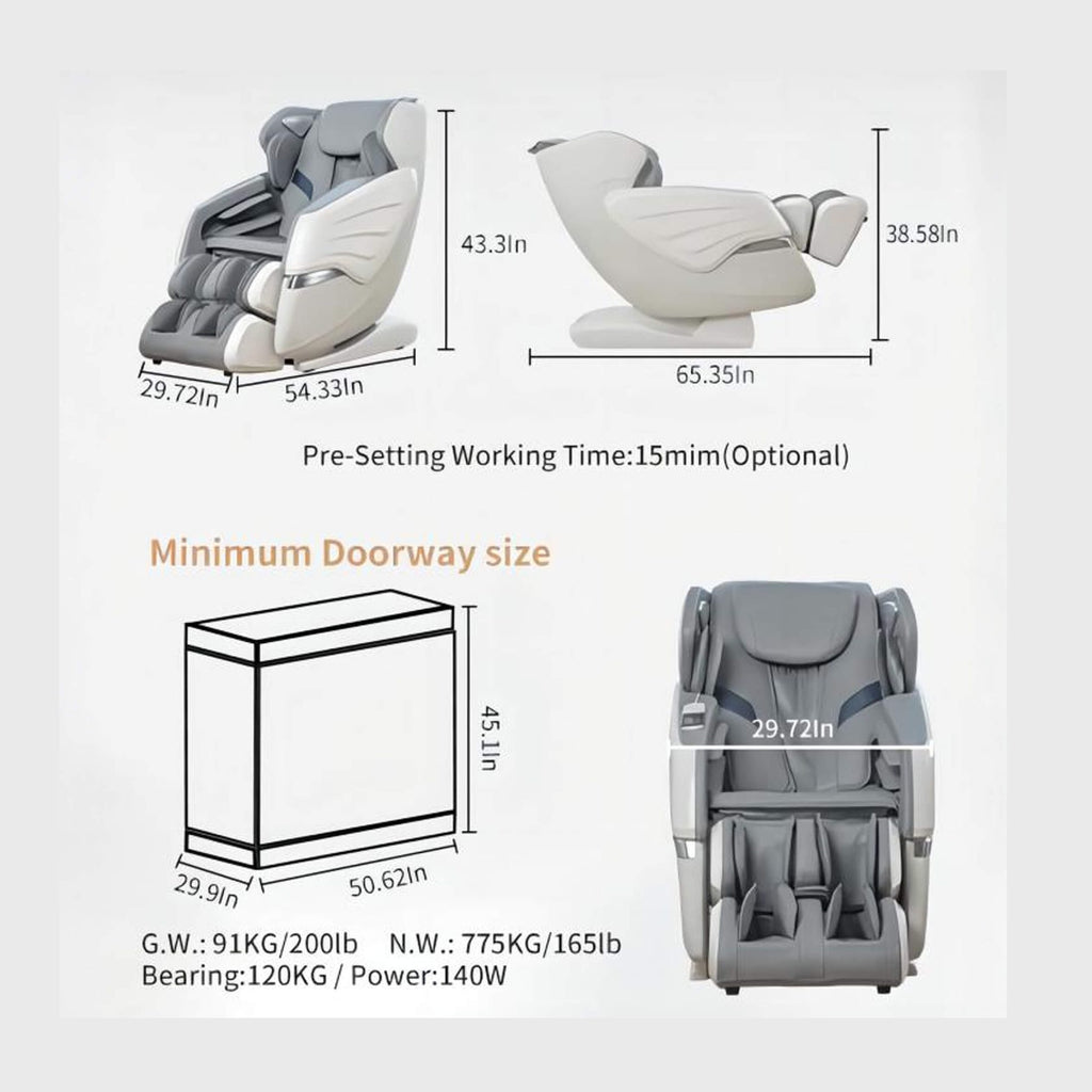Supercalifragilisticexpialidocious Hyperfunctional Zero Gravity Massage Chair | SAKSBY WHOLESALE