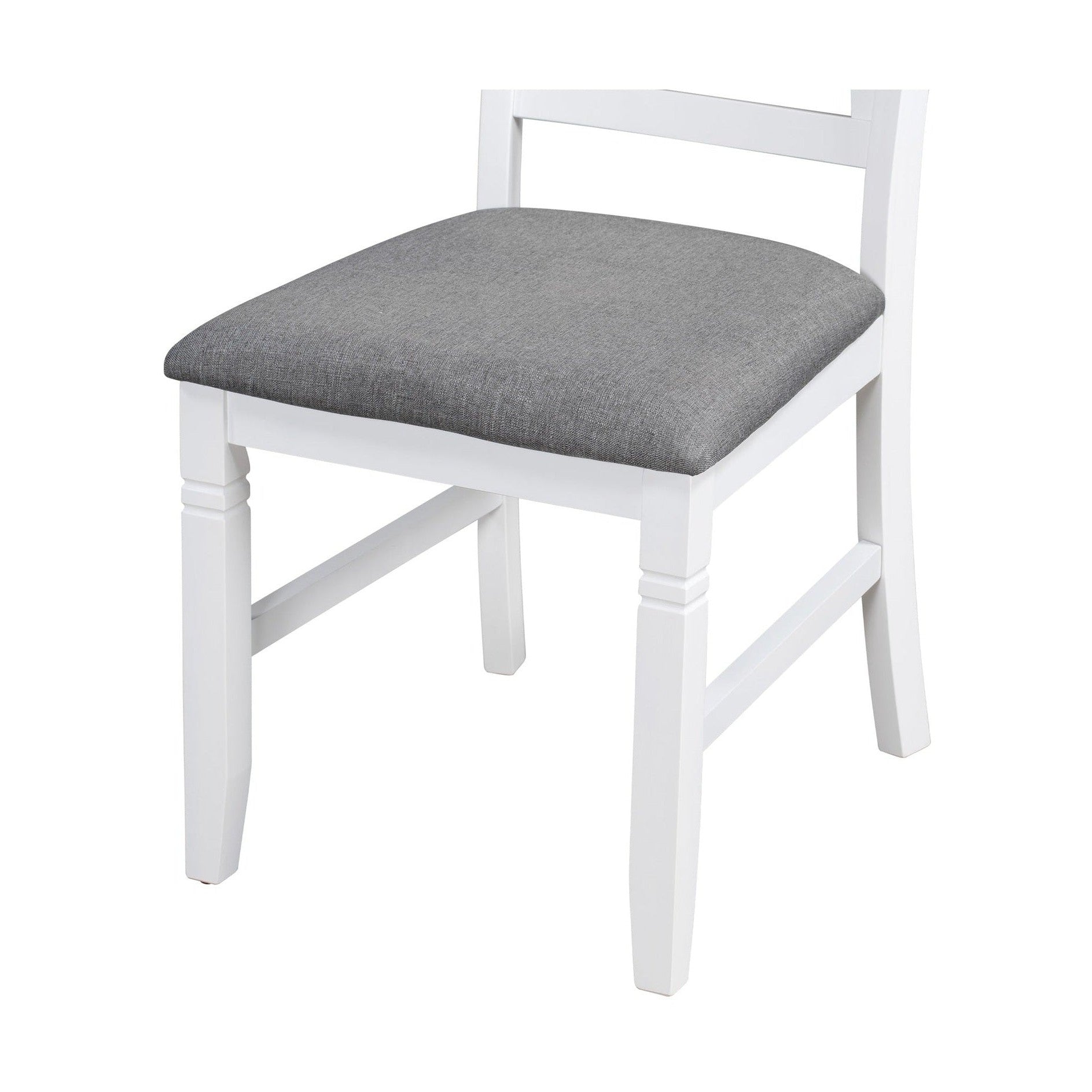 TOPMAX 6-Piece Wood Dining Table Set Kitchen Table Set with Upholstered Bench and 4 Dining Chairs, Farmhouse Style,Gray+White old sku: SP000003AAK