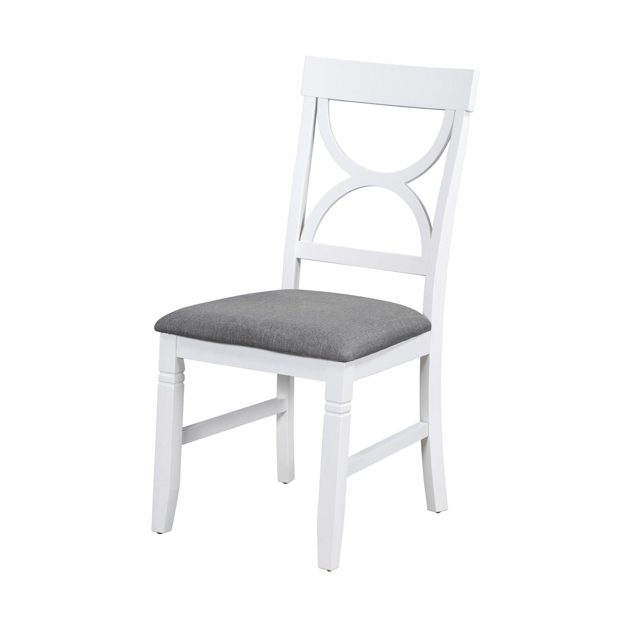 TOPMAX 6-Piece Wood Dining Table Set Kitchen Table Set with Upholstered Bench and 4 Dining Chairs, Farmhouse Style,Gray+White old sku: SP000003AAK