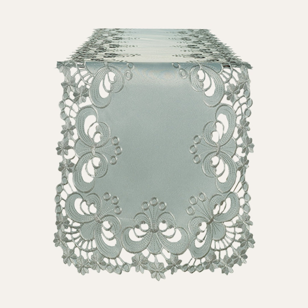 Table Runner with European Embroidery - The Creola Collection