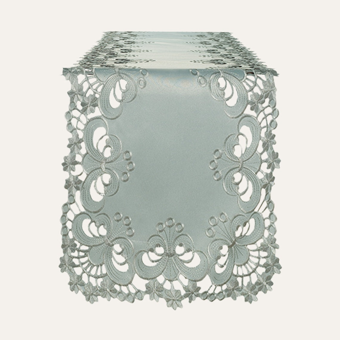 Table Runner with European Embroidery - The Creola Collection