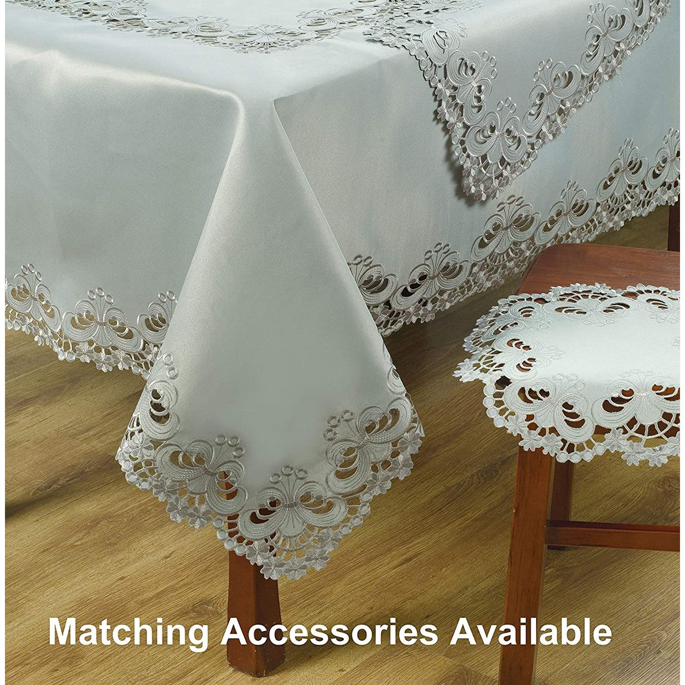 Table Runner with European Embroidery - The Creola Collection
