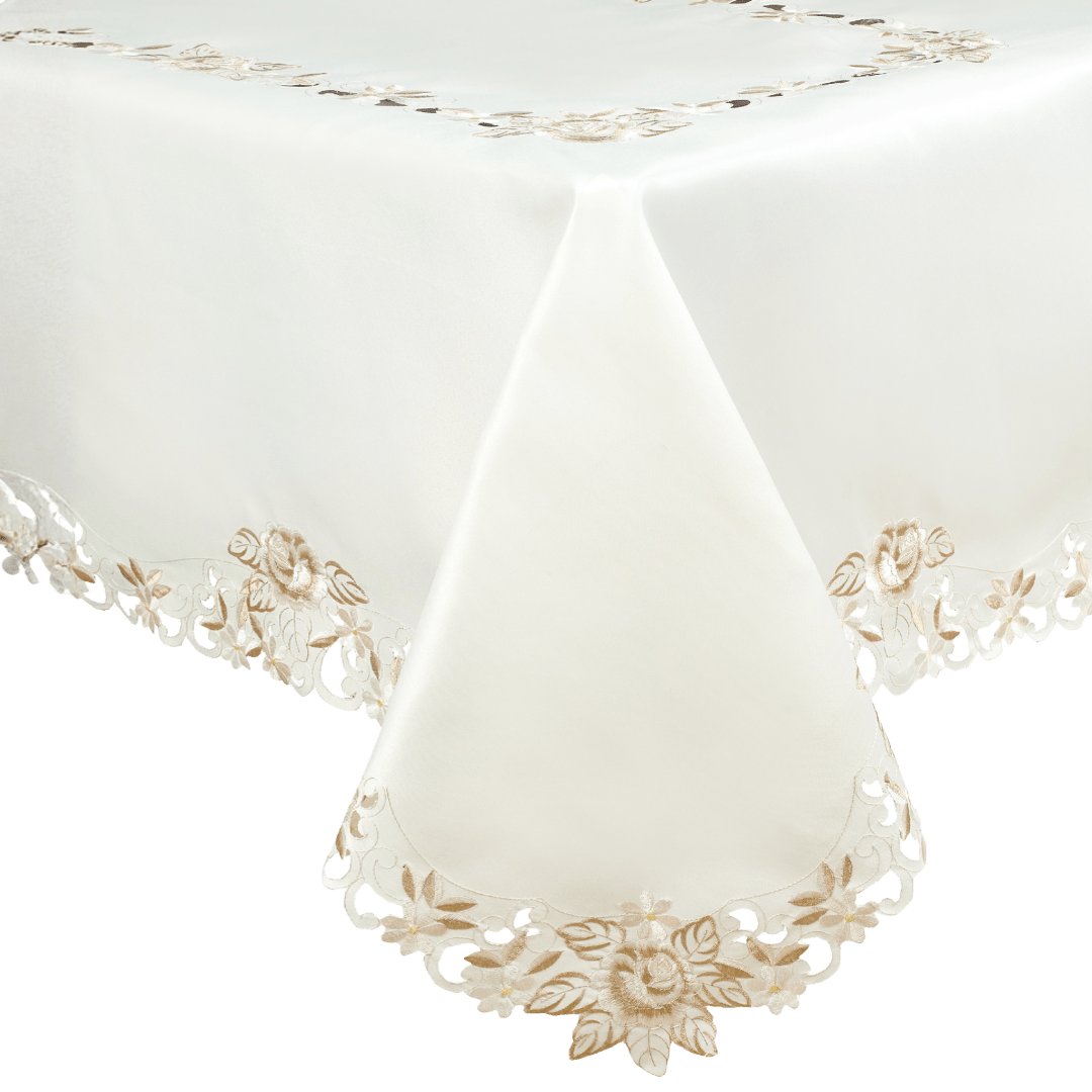 Table Toppers with European Embroidery - The Dayse Collection