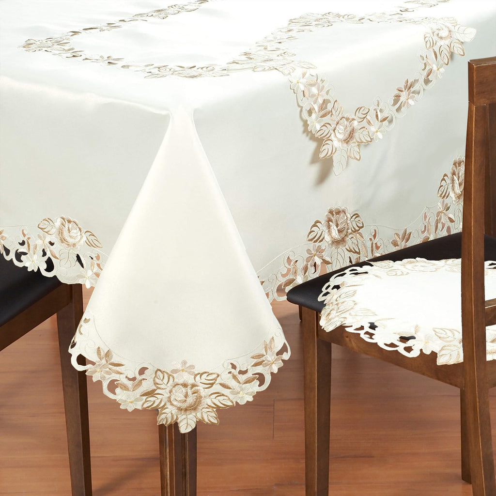 Table Toppers with European Embroidery - The Dayse Collection