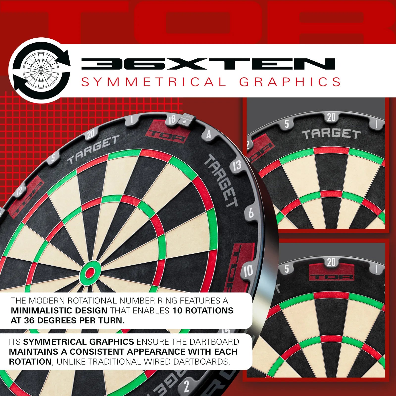 Target 2024 Tor Dartboard by C.P.Dean Company