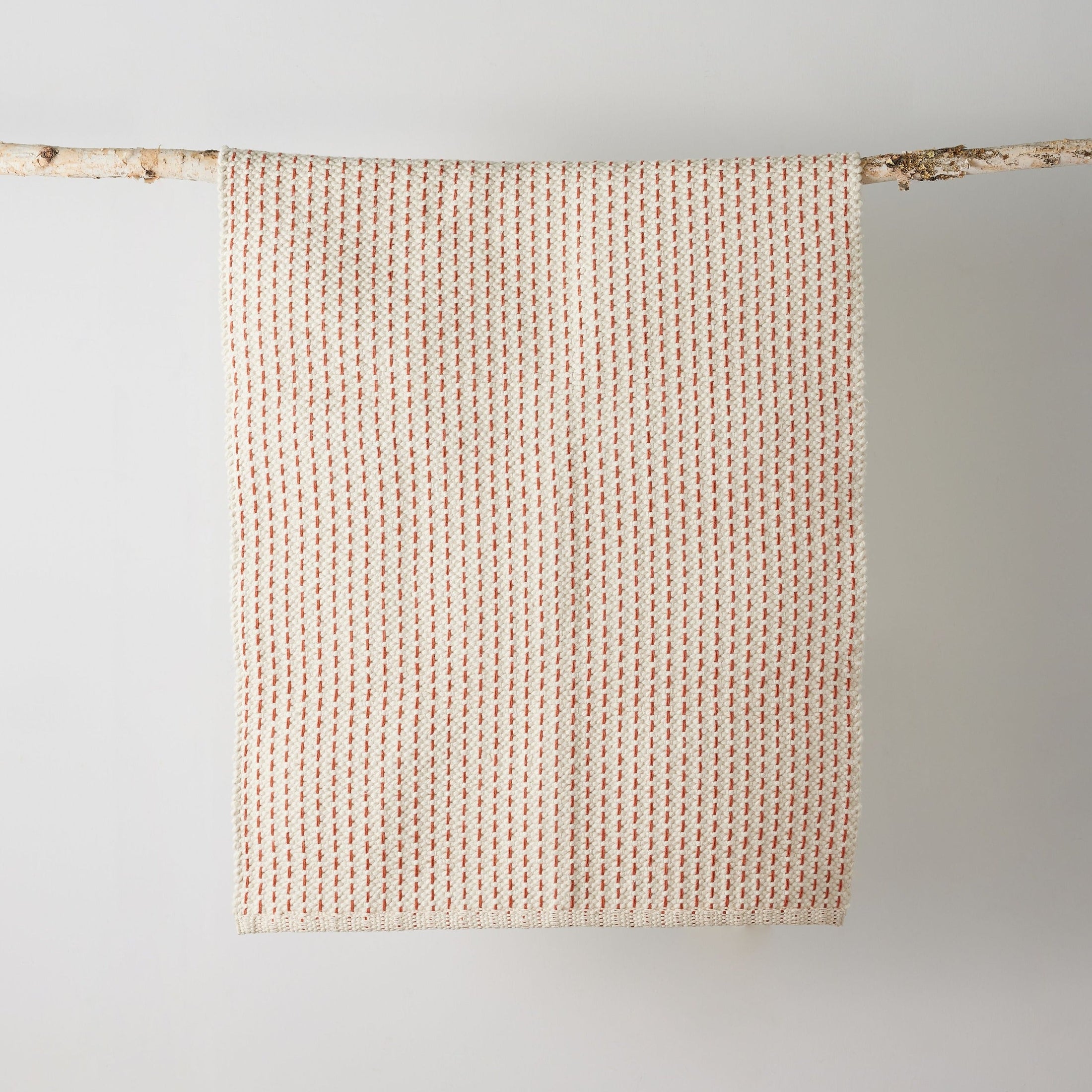 Terracotta Luxe Hand-Loomed Cotton Twill Mat
