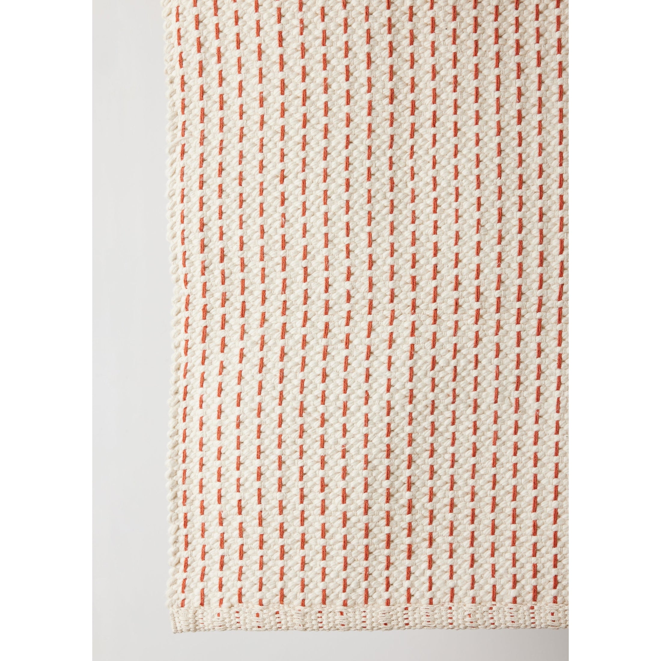 Terracotta Luxe Hand-Loomed Cotton Twill Mat