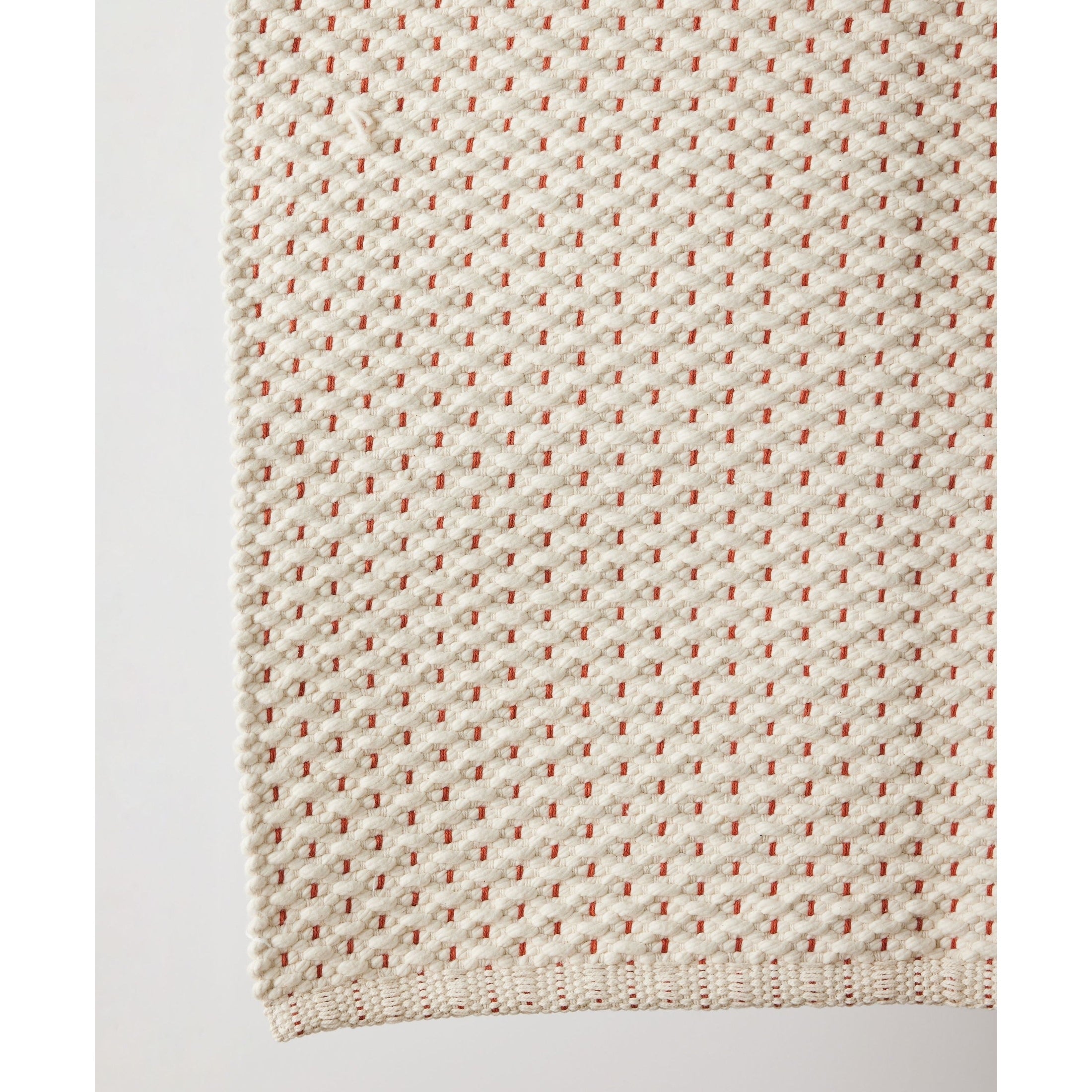 Terracotta Luxe Hand-Loomed Cotton Twill Mat