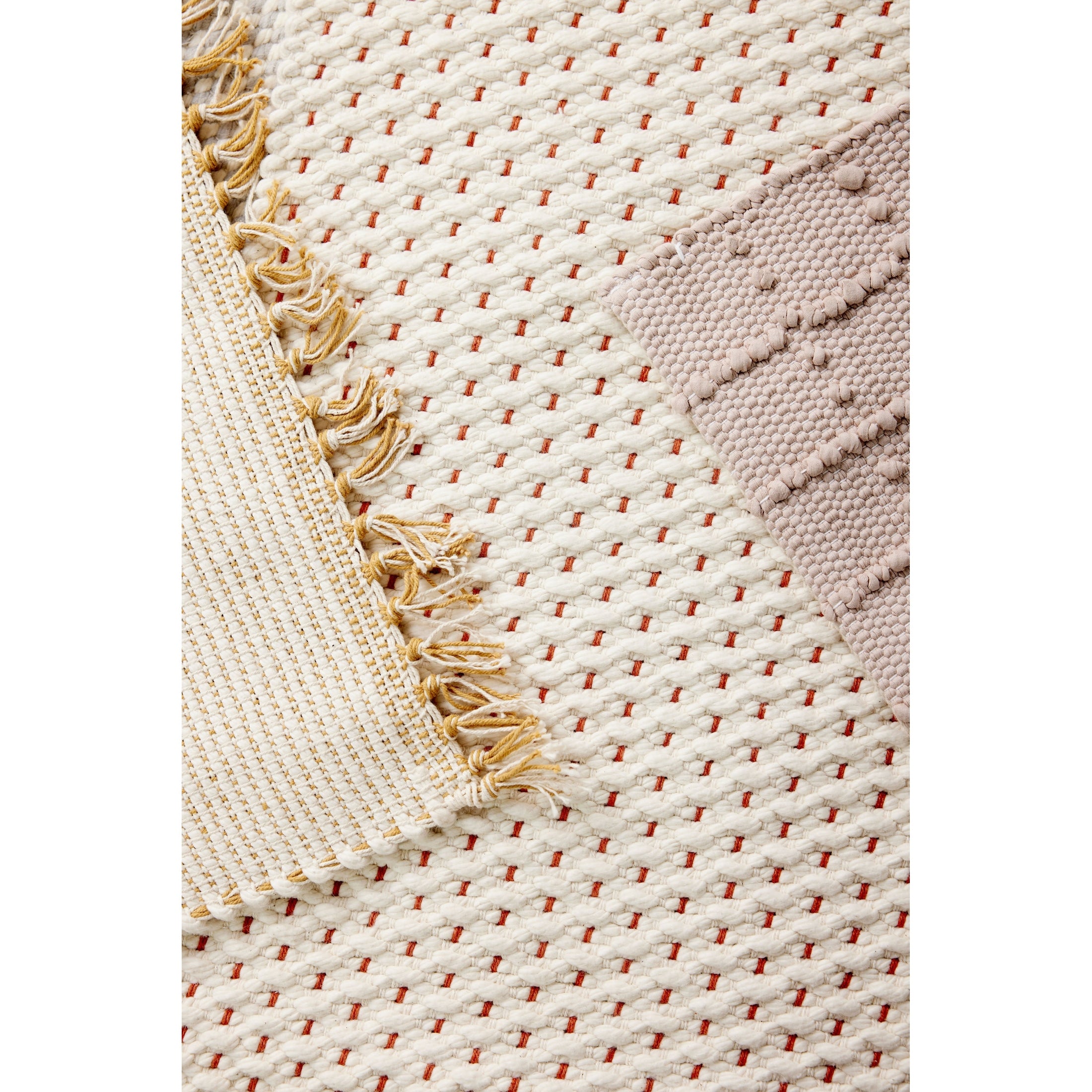 Terracotta Luxe Hand-Loomed Cotton Twill Mat