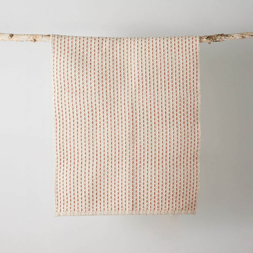 Terracotta Luxe Hand-Loomed Cotton Twill Mat