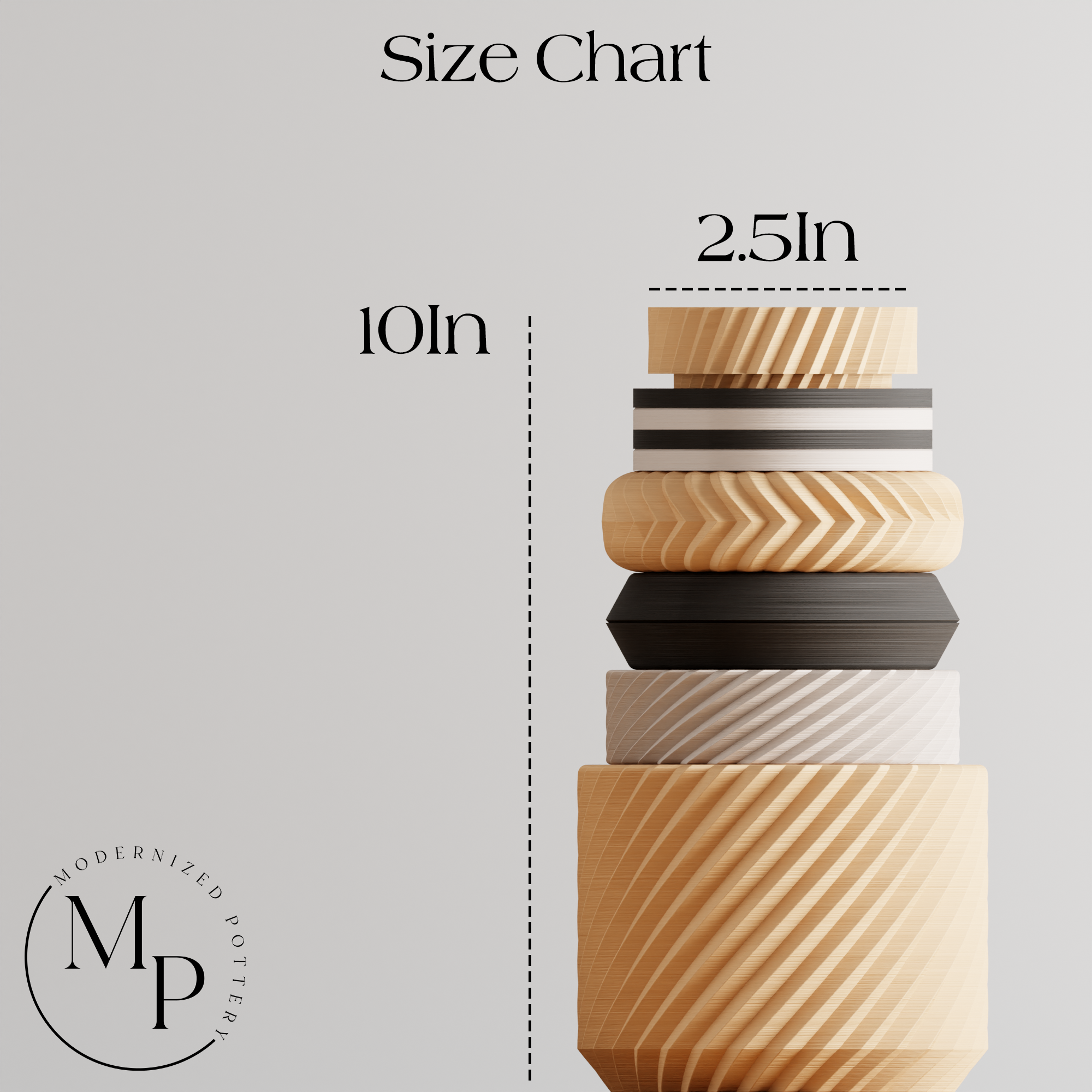 Textured Ceramic Vase Boldly Sculpted | Modernized Pottery