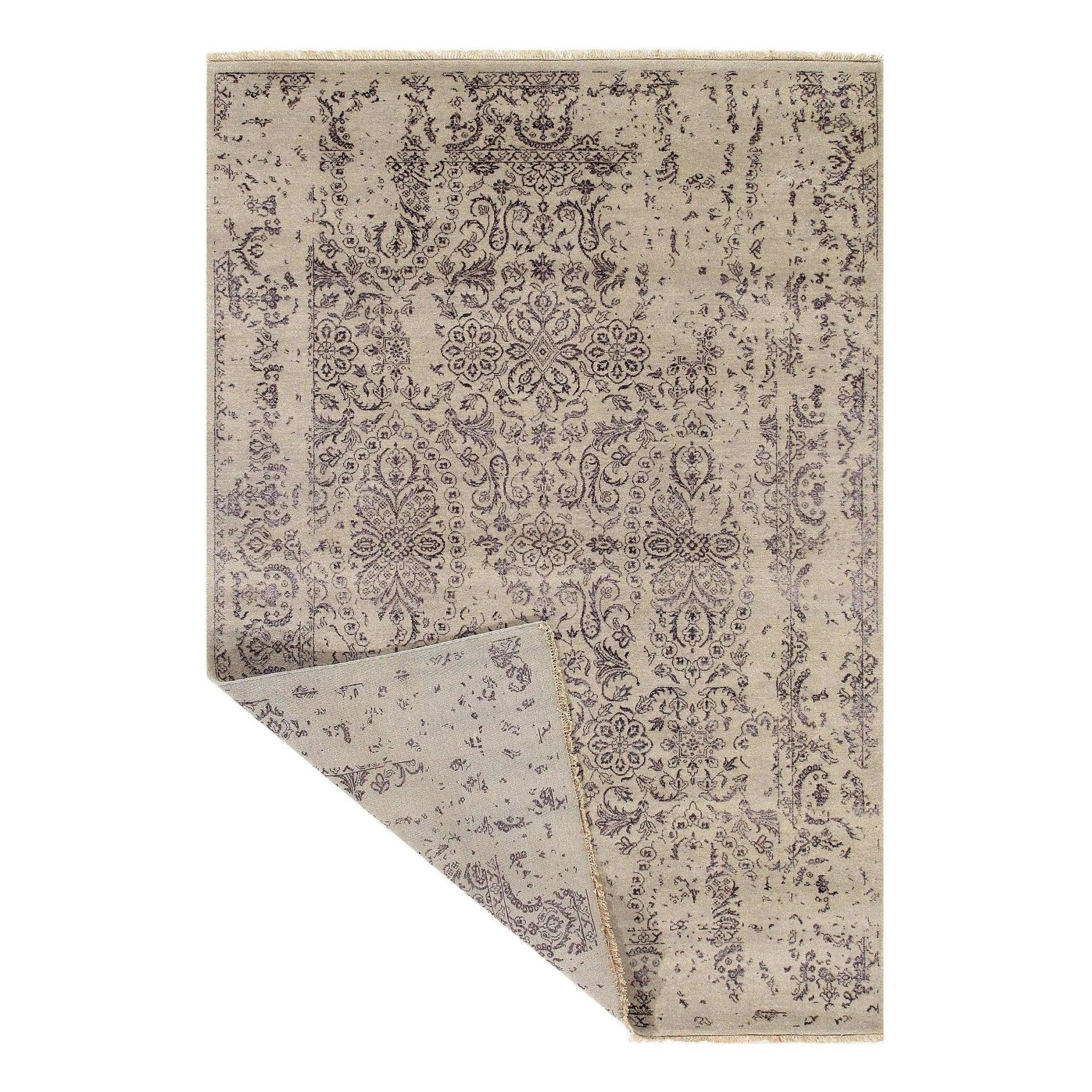Textured Erased Pattern Modern Rug Lux | Canvellollc