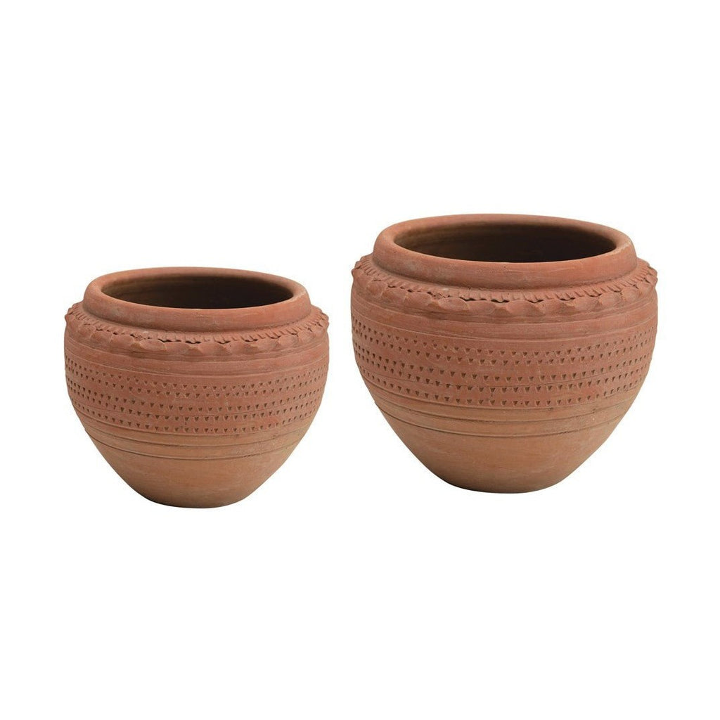 Textured Terracotta Pot