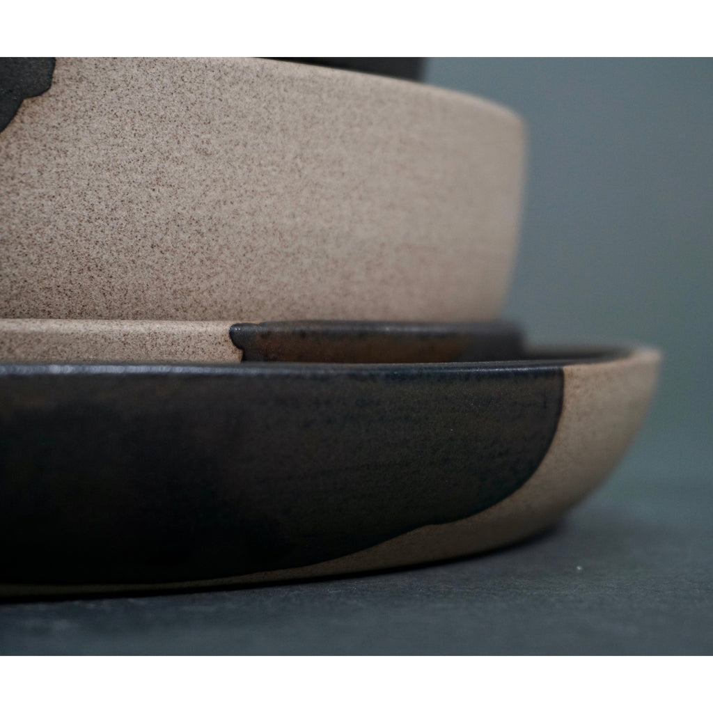 The Dinnerware Set - Gray/Black by New York Handcrafted