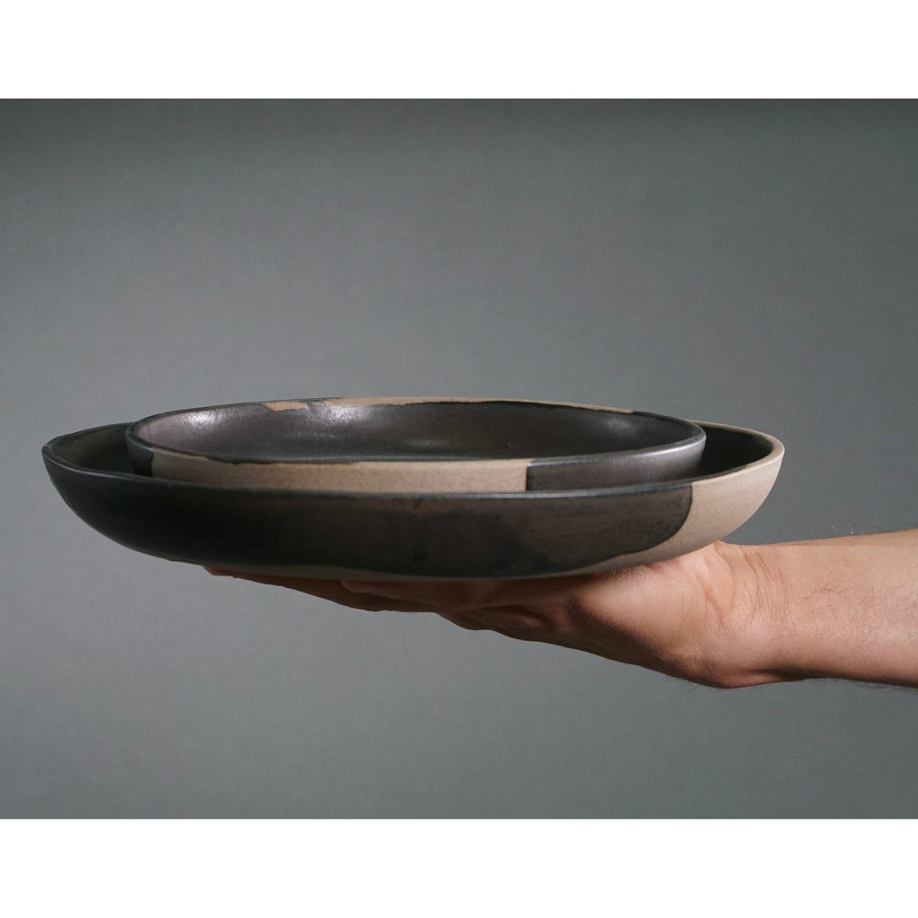 The Dinnerware Set - Gray/Black by New York Handcrafted