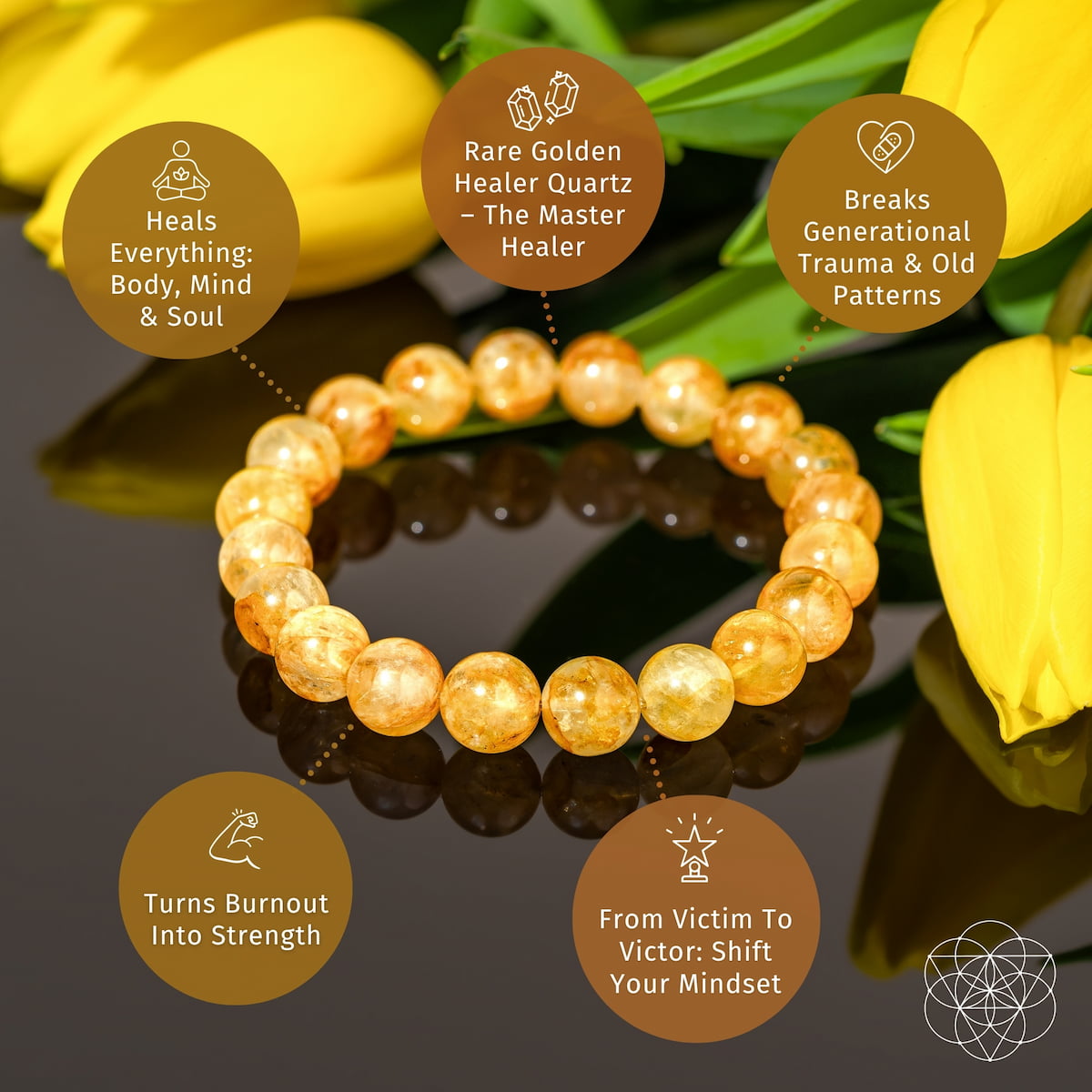 Therapeutic Quartz Bracelet Beaded | Conscious Items