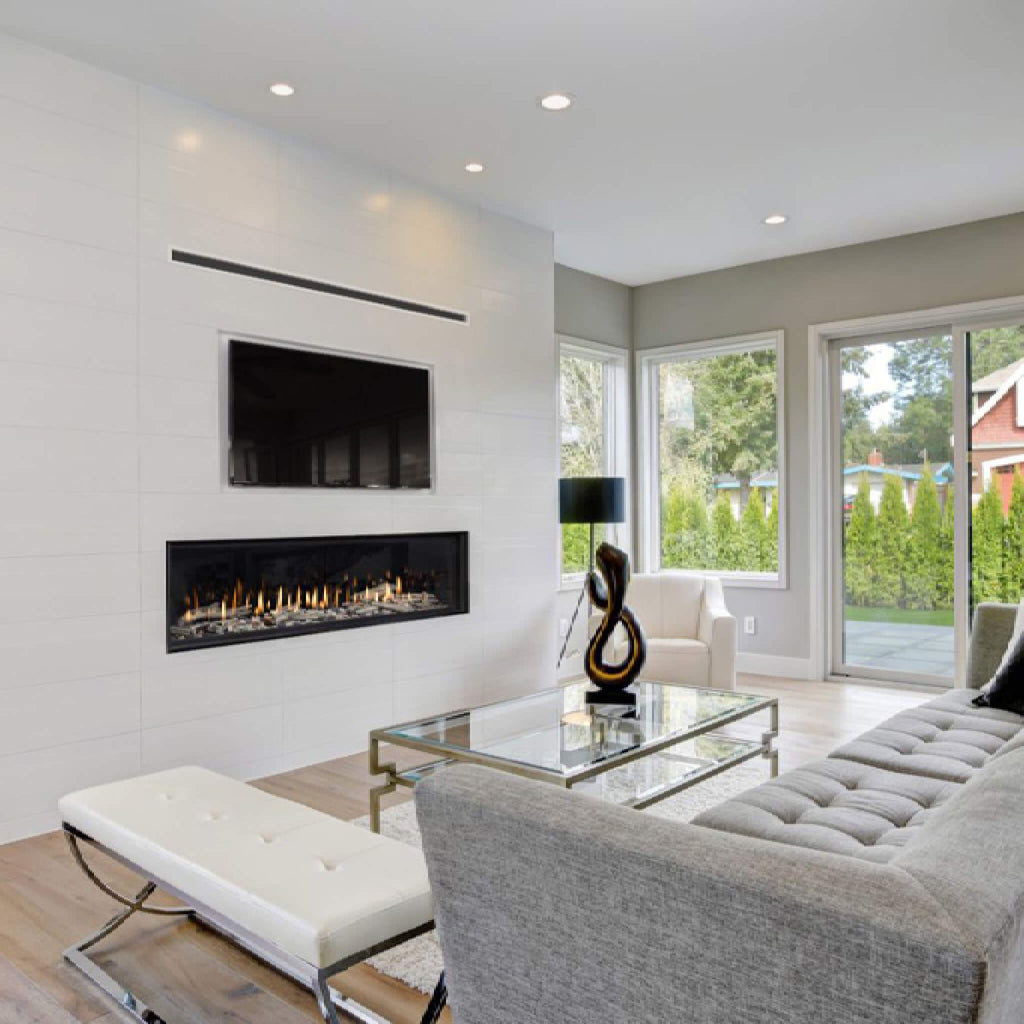 ThermalEfficient ConcealedBurner DirectVent GasFireplace SingleSided Linear | Montigo