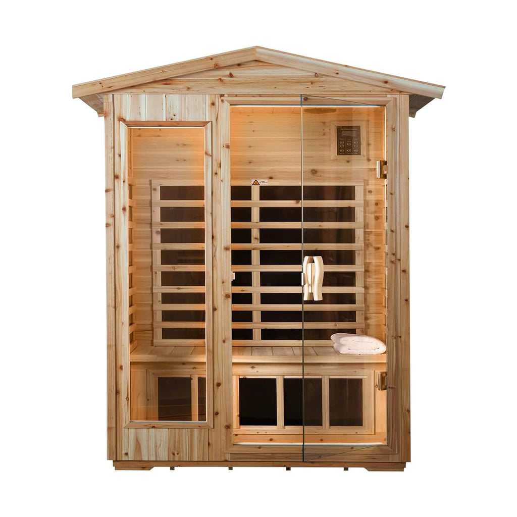 Thermally-Optimized UltraPremiumGrade Canadian Hemlock Infrared Sauna | SAKSBY WHOLESALE