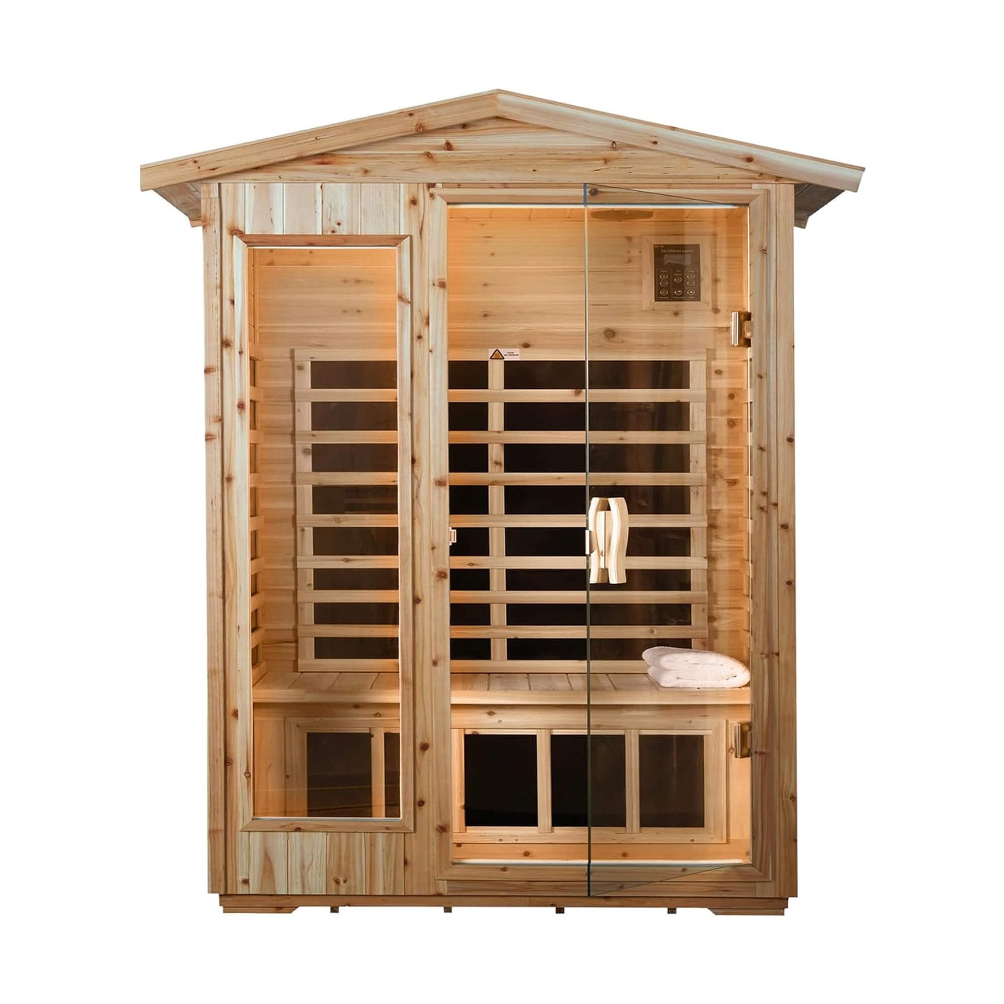 Thermally-Optimized UltraPremiumGrade Canadian Hemlock Infrared Sauna | SAKSBY WHOLESALE