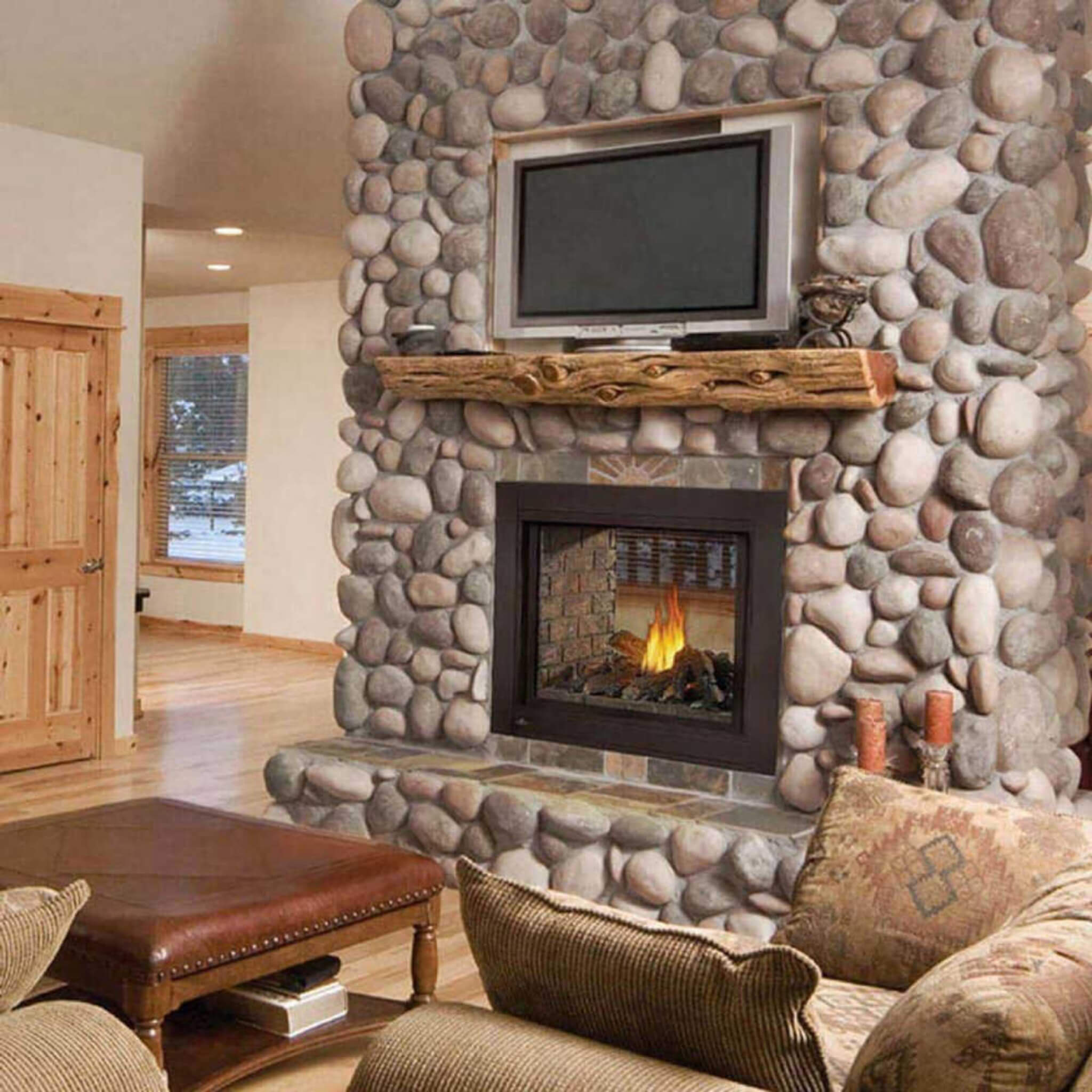 Three-Sided Glass Fireplace 43-Inch | SAKSBY Wholesale